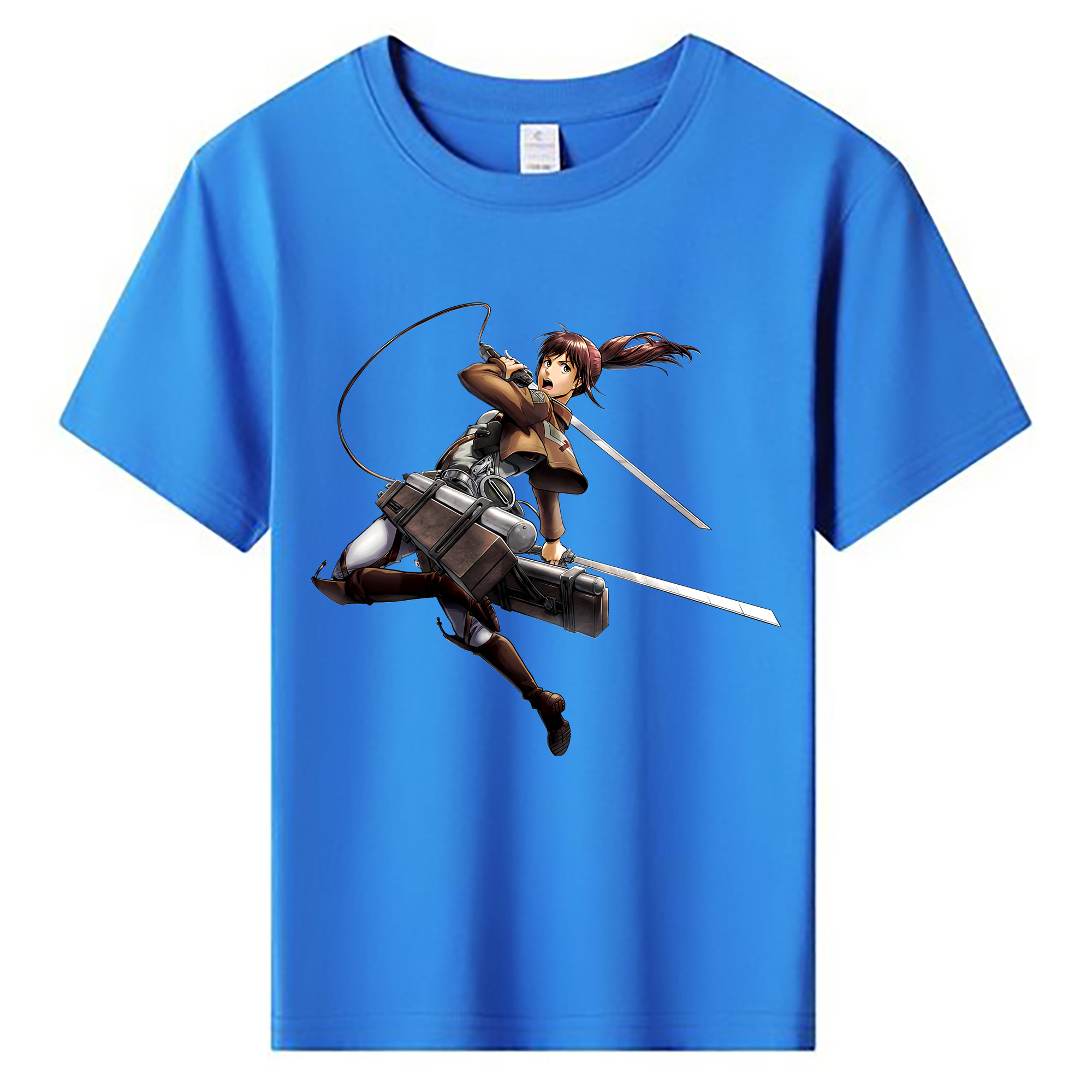 （画像用） 進撃の巨人 サシャ·ブラウス Attack on Titan Sasha Blaus 綿100％キッズTシャツ（フロントプリント）